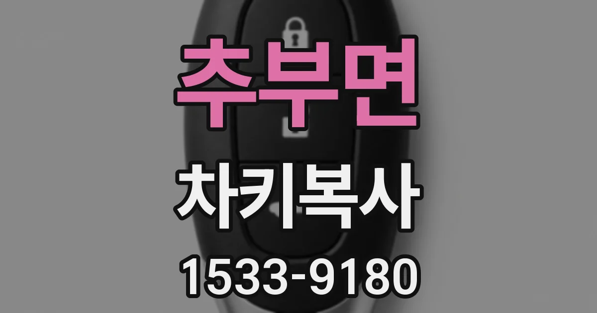 추부면 차키복사