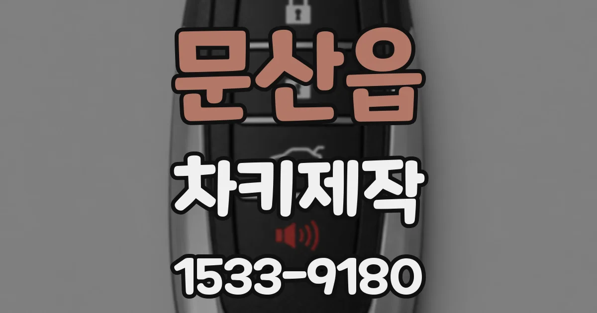 문산읍 차키제작