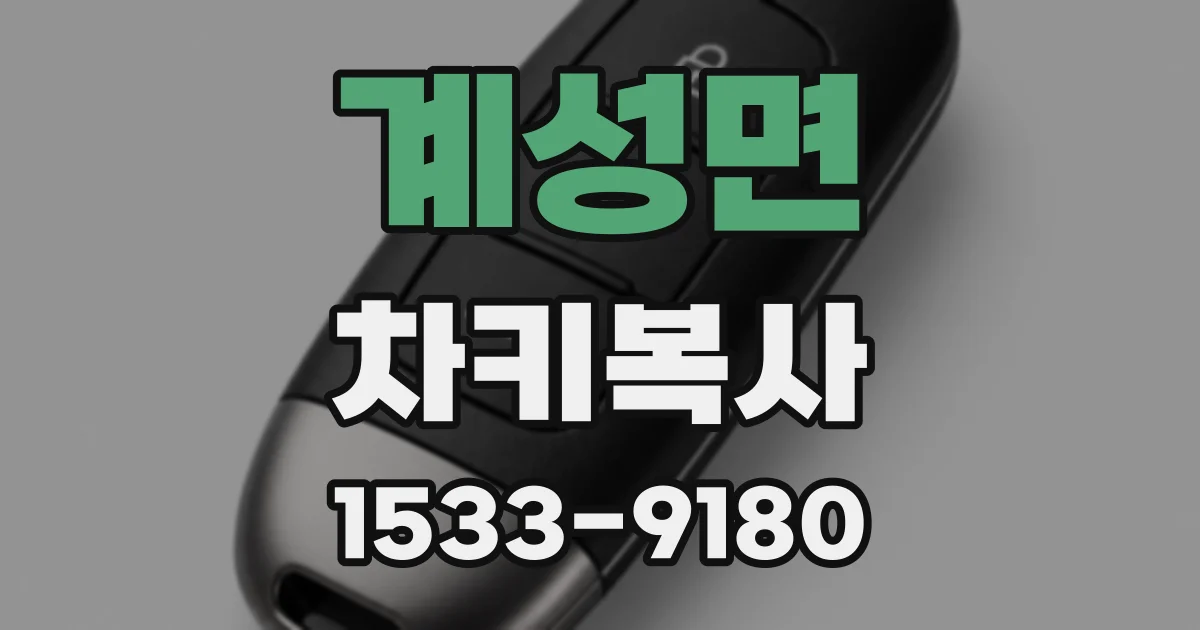 계성면 차키복사