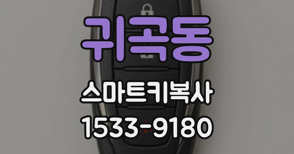 귀곡동 스마트키복사