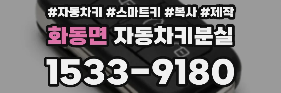 화동면 자동차키분실