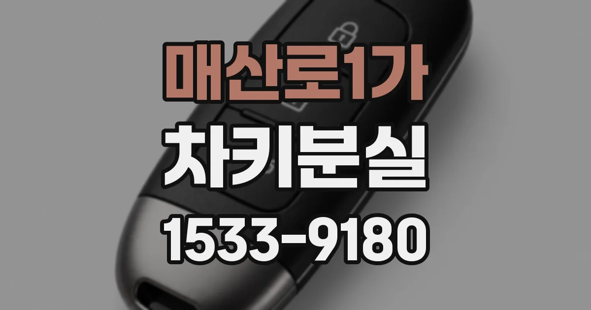 매산로1가 차키분실