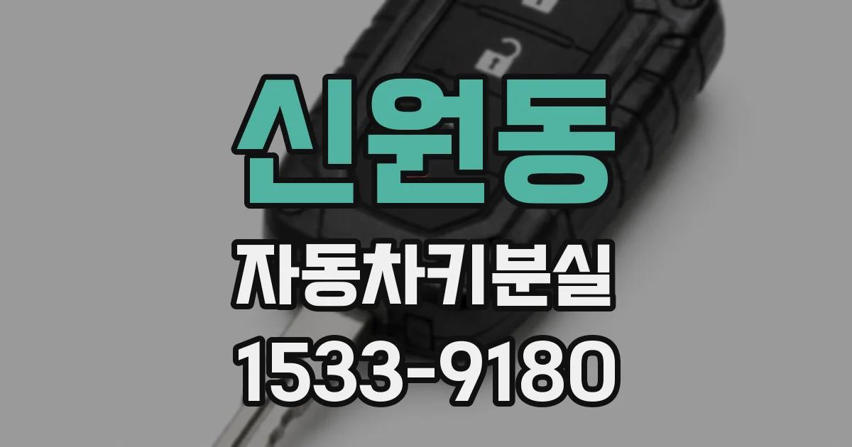 신원동 자동차키분실