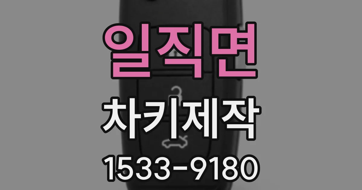 일직면 차키제작