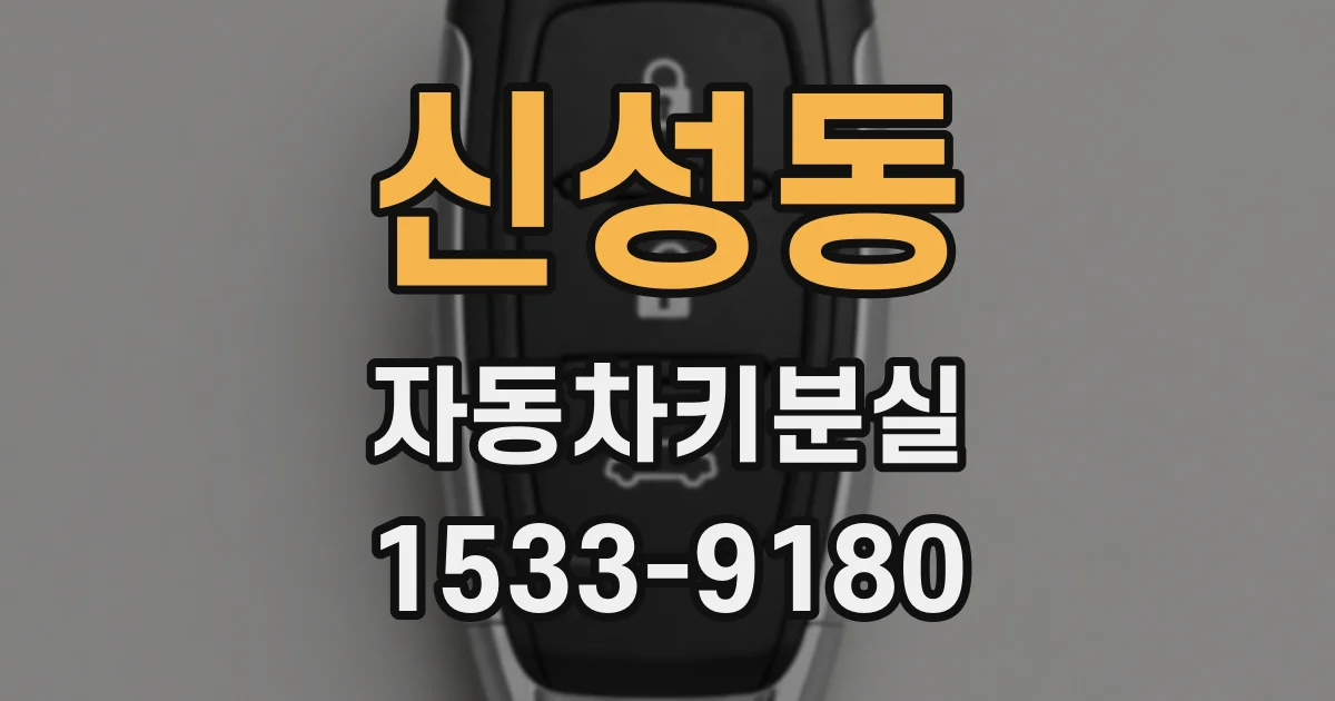 신성동 자동차키분실
