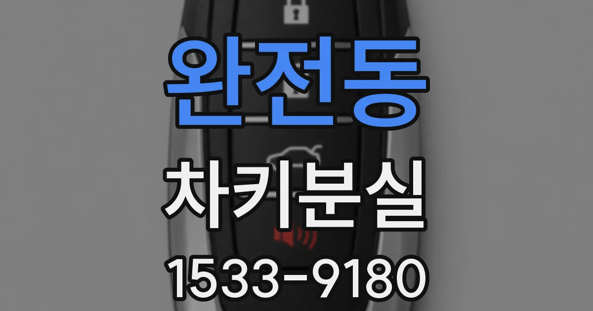 완전동 차키분실