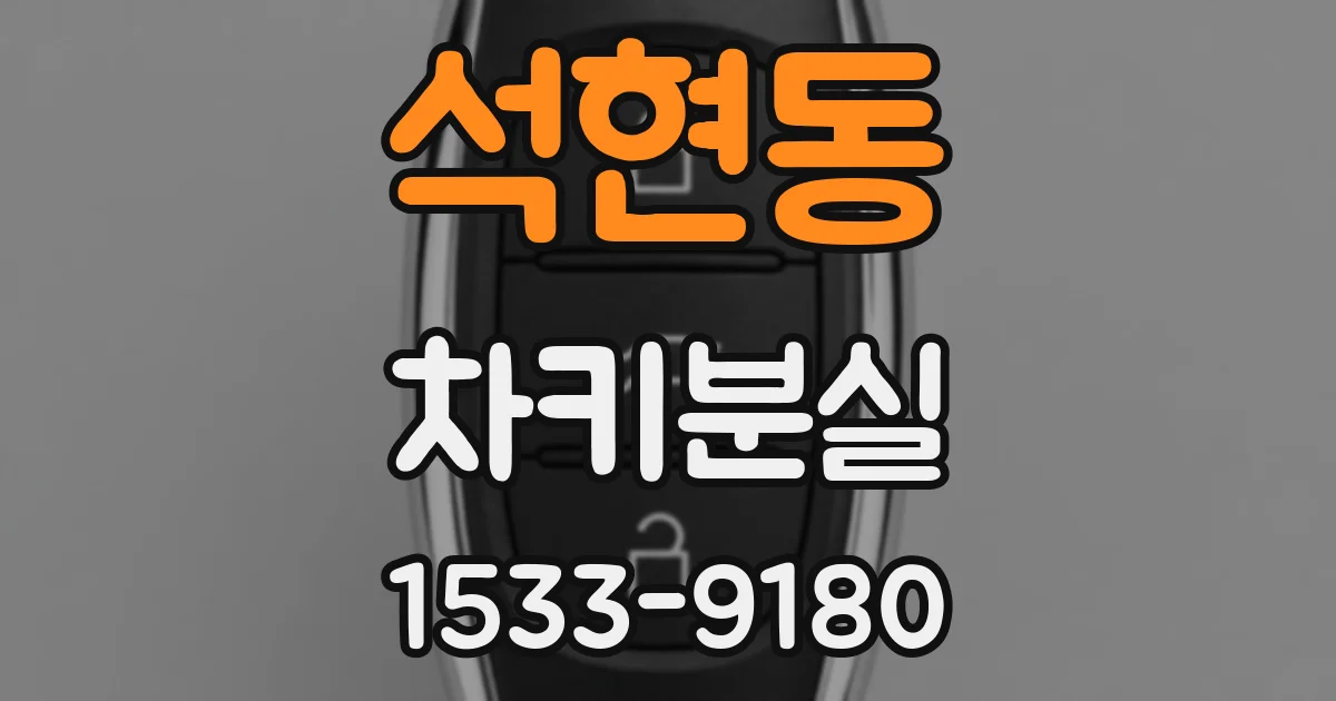석현동 차키분실