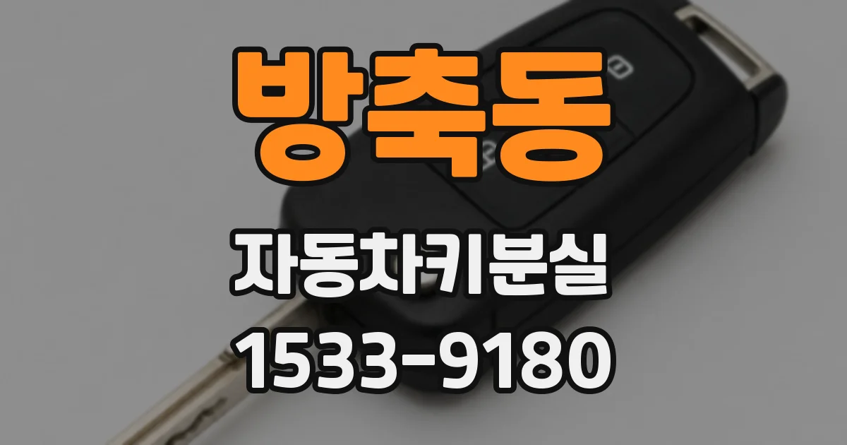 방축동 자동차키분실