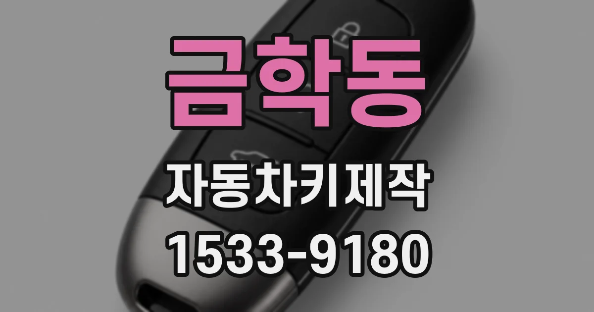 금학동 자동차키제작