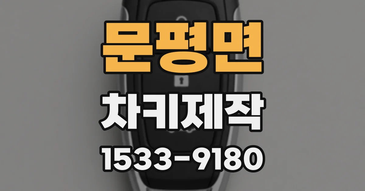 문평면 차키제작