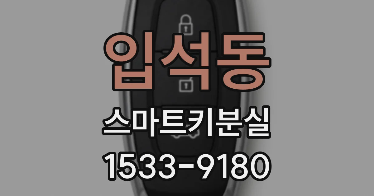 입석동 스마트키분실