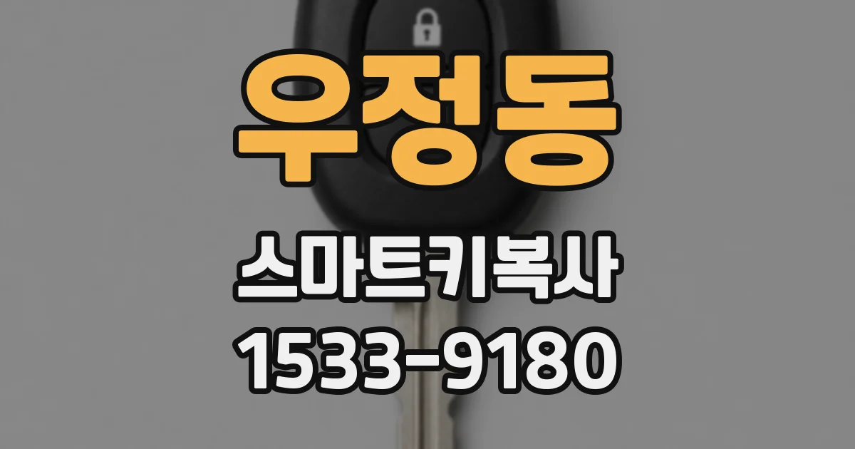 우정동 스마트키복사