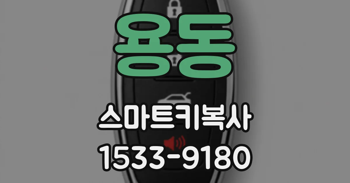 용동 스마트키복사