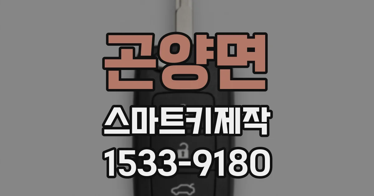 곤양면 스마트키제작