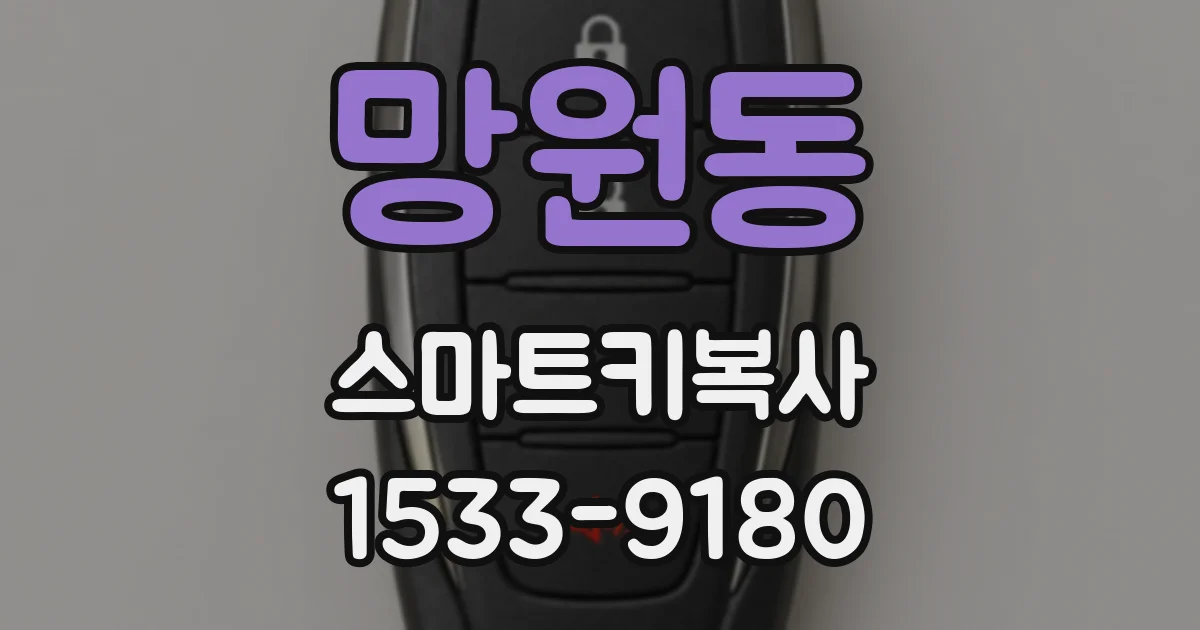 망원동 스마트키복사