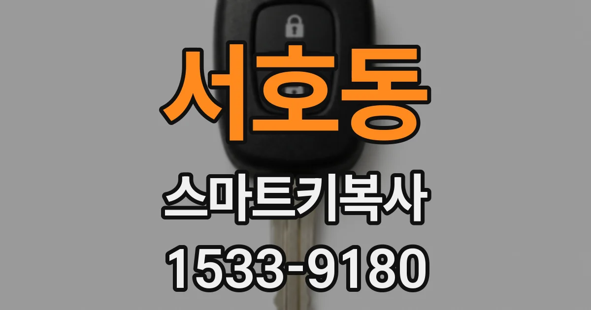 서호동 스마트키복사