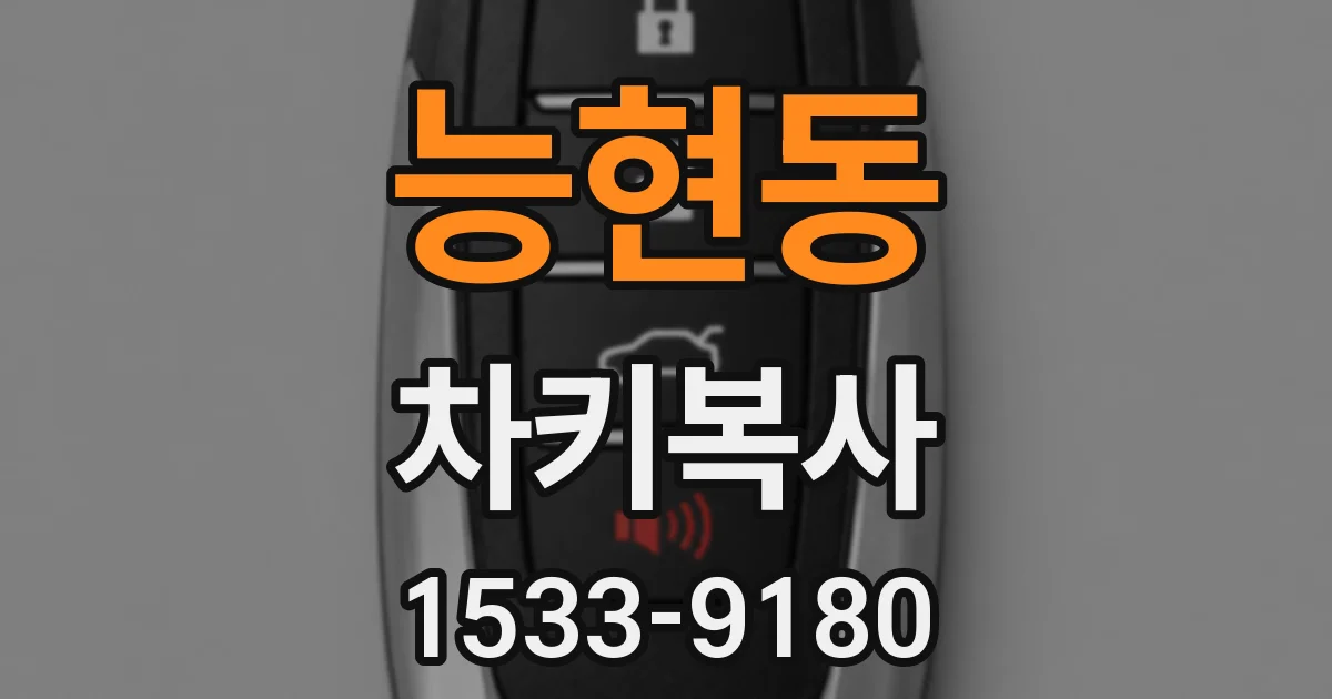 능현동 차키복사