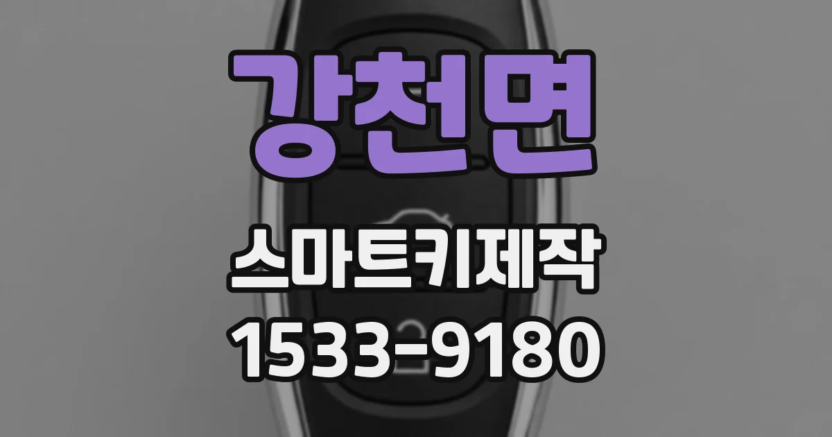 강천면 스마트키제작