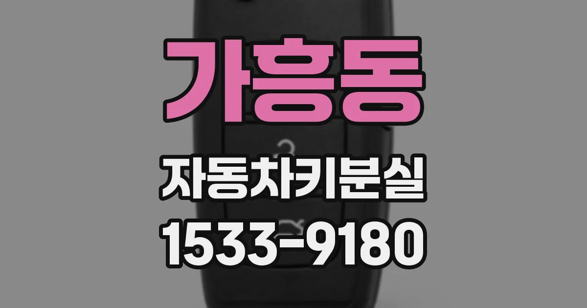 가흥동 자동차키분실
