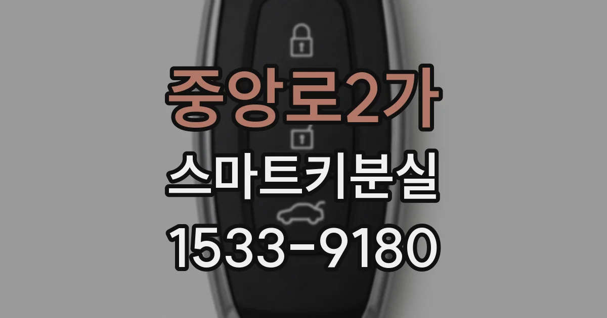 중앙로2가 스마트키분실