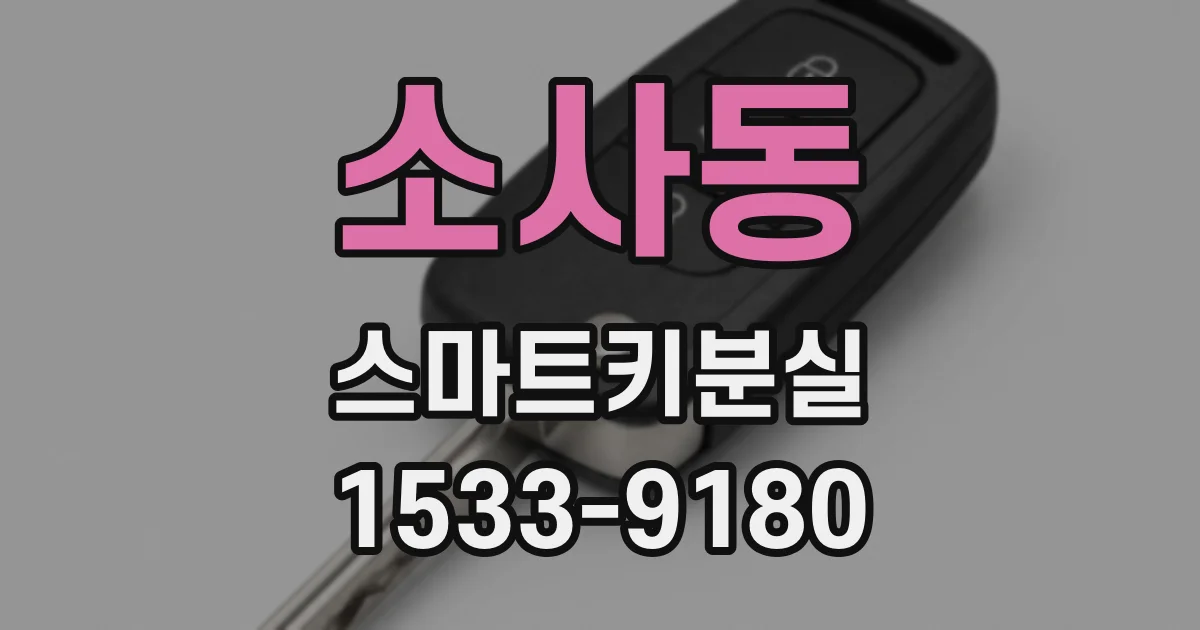 소사동 스마트키분실