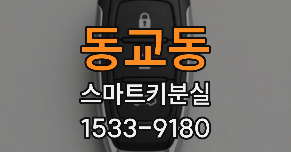 동교동 스마트키분실