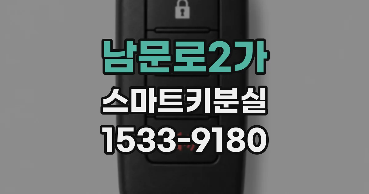 남문로2가 스마트키분실