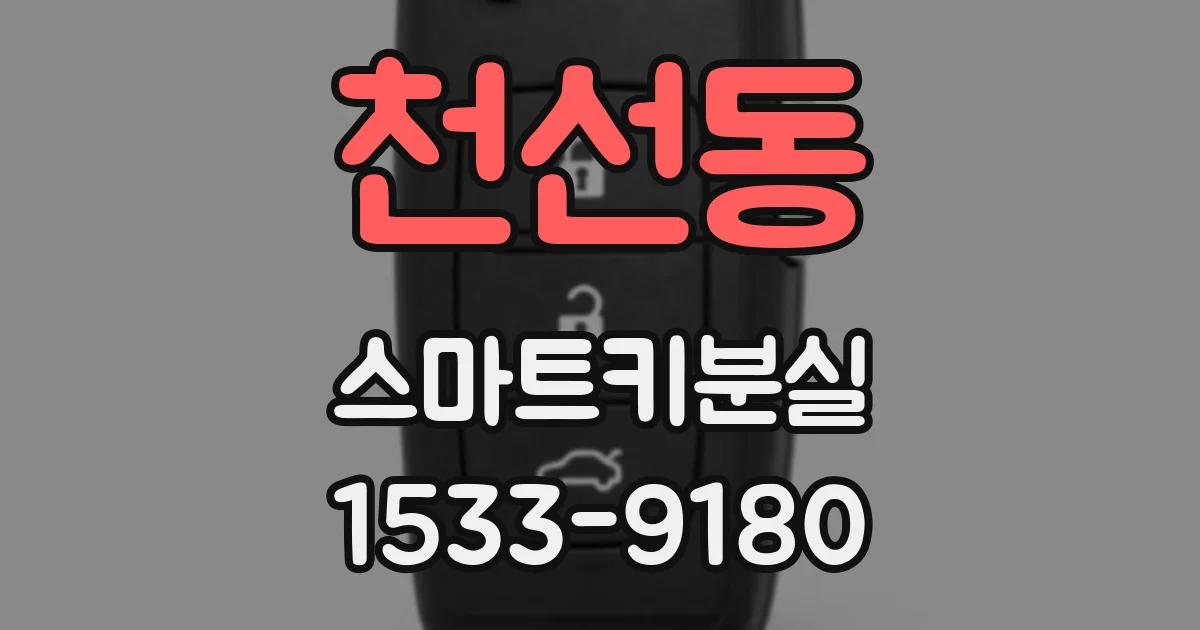 천선동 스마트키분실
