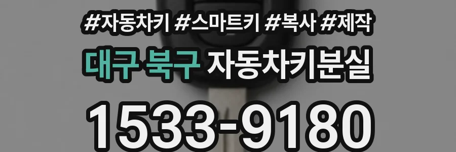 대구 북구 자동차키분실
