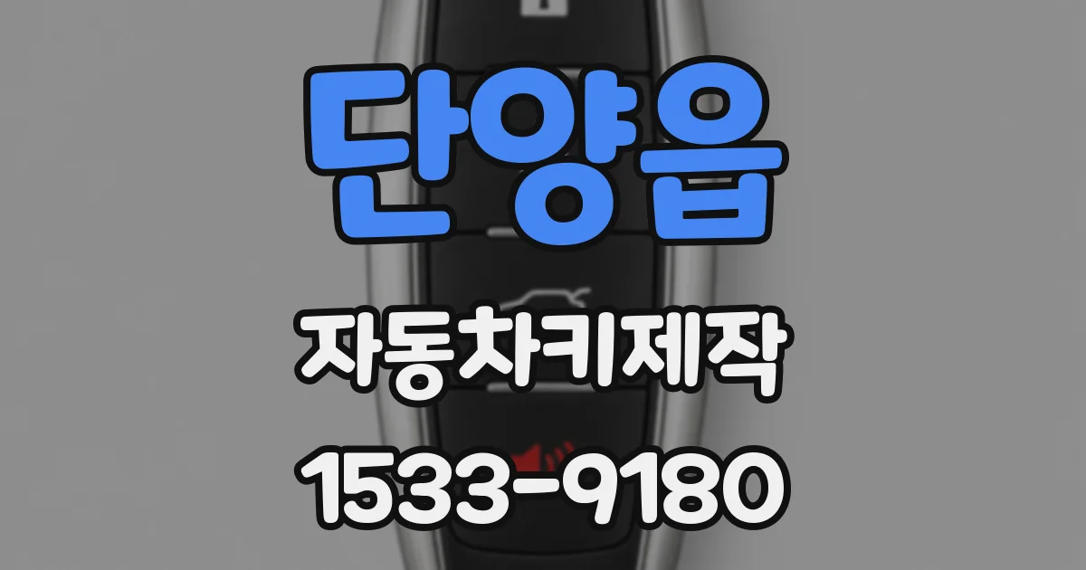 단양읍 자동차키제작