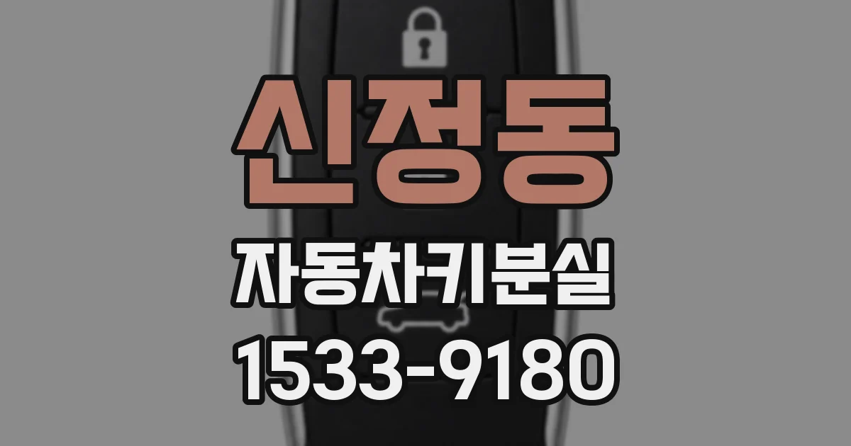 신정동 자동차키분실