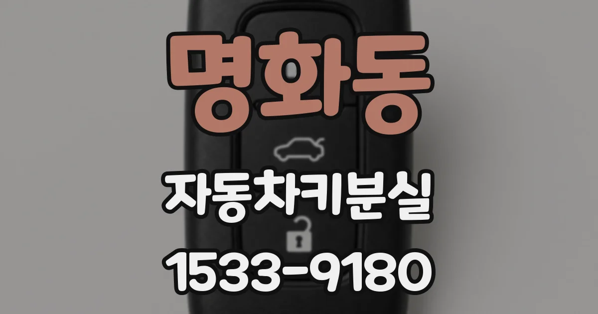 명화동 자동차키분실