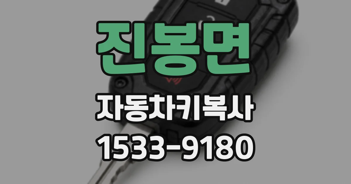진봉면 자동차키복사