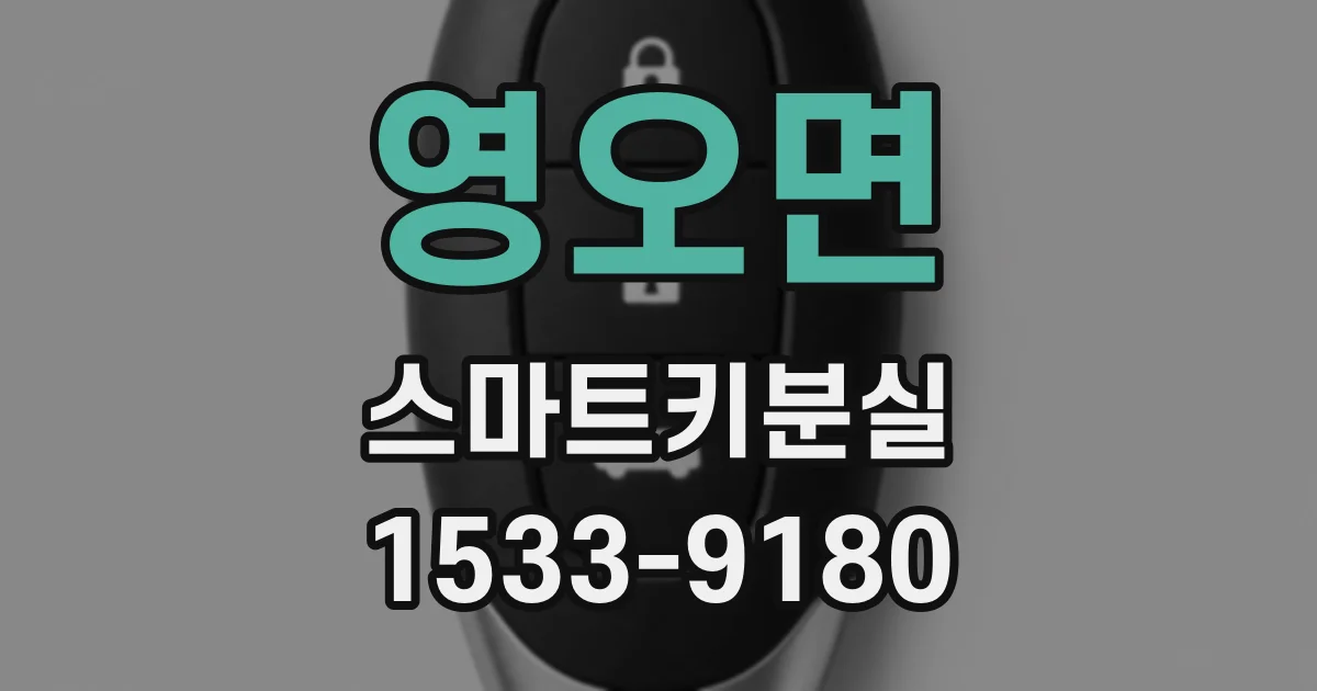 영오면 스마트키분실