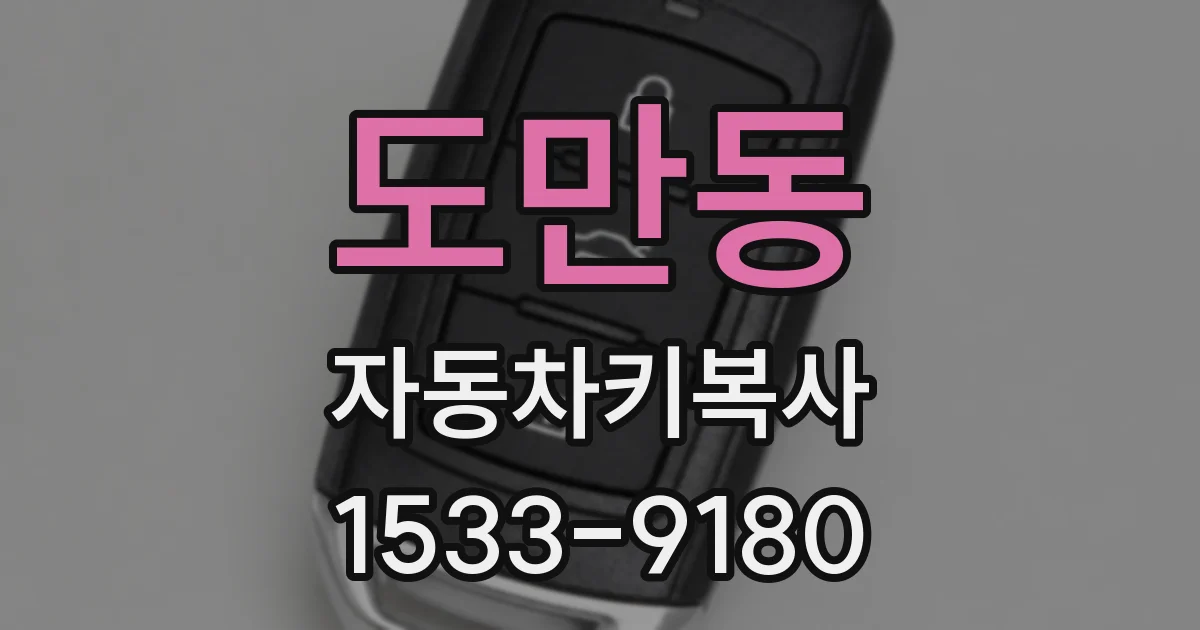 도만동 자동차키복사