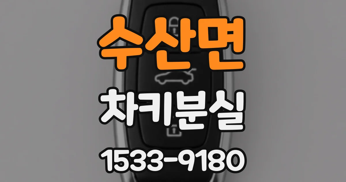 수산면 차키분실