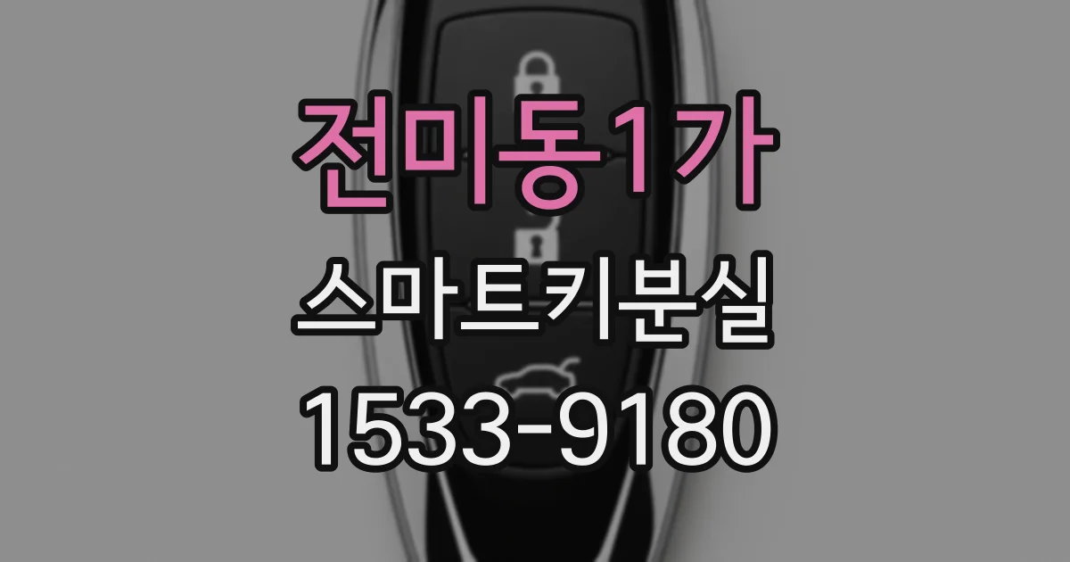 전미동1가 스마트키분실
