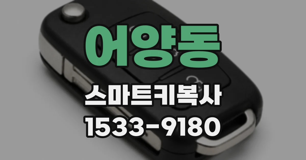 어양동 스마트키복사