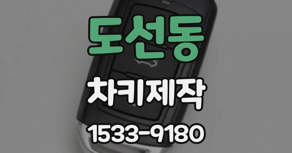 도선동 차키제작