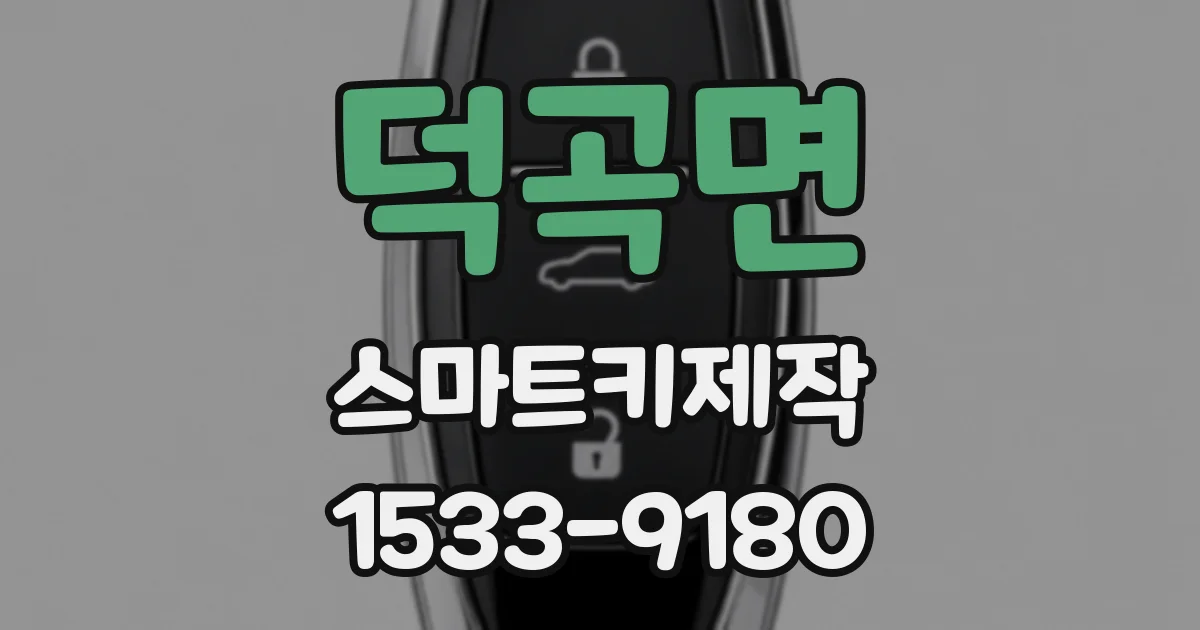 덕곡면 스마트키제작