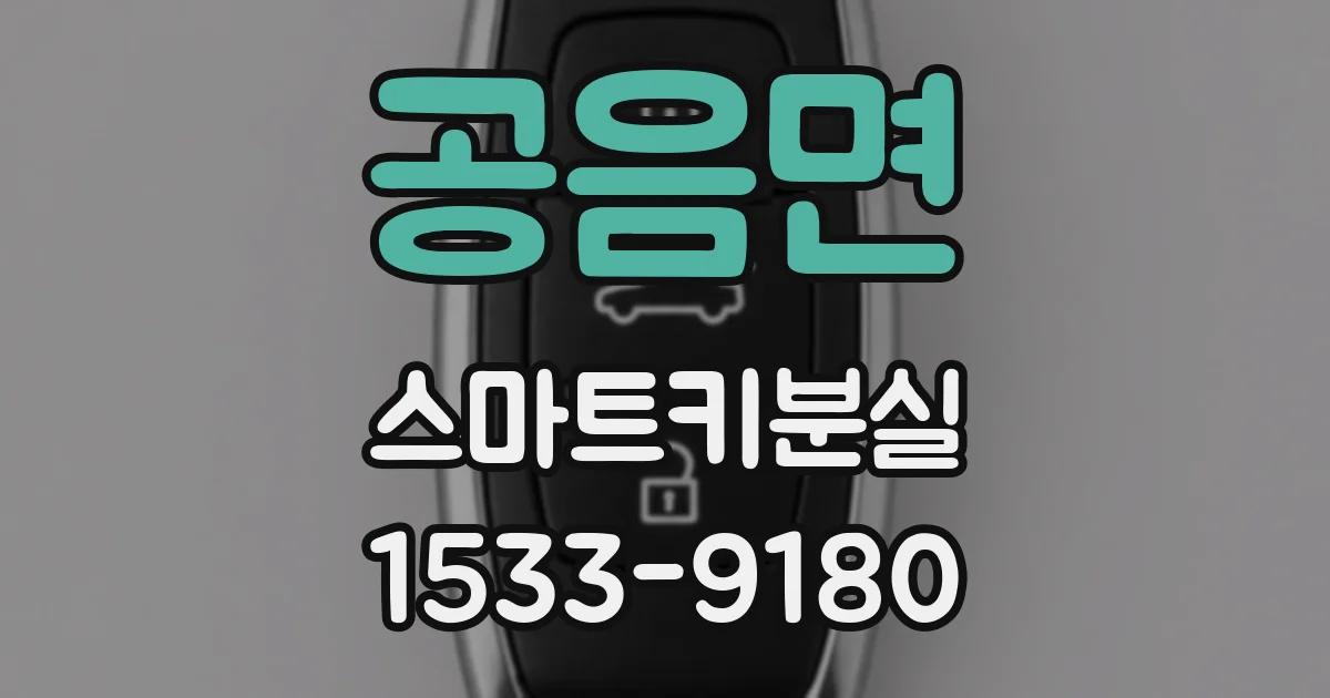 공음면 스마트키분실