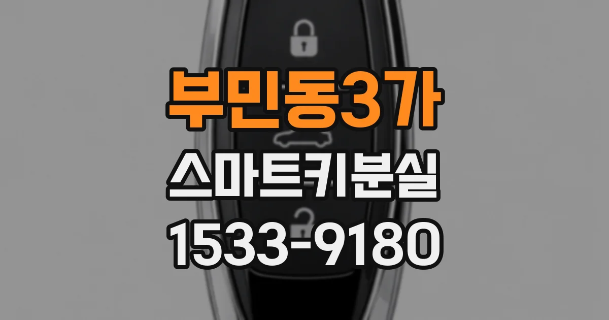 부민동3가 스마트키분실
