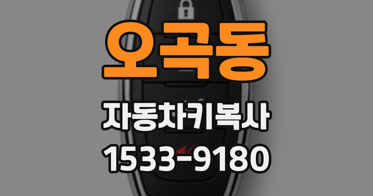 오곡동 자동차키복사