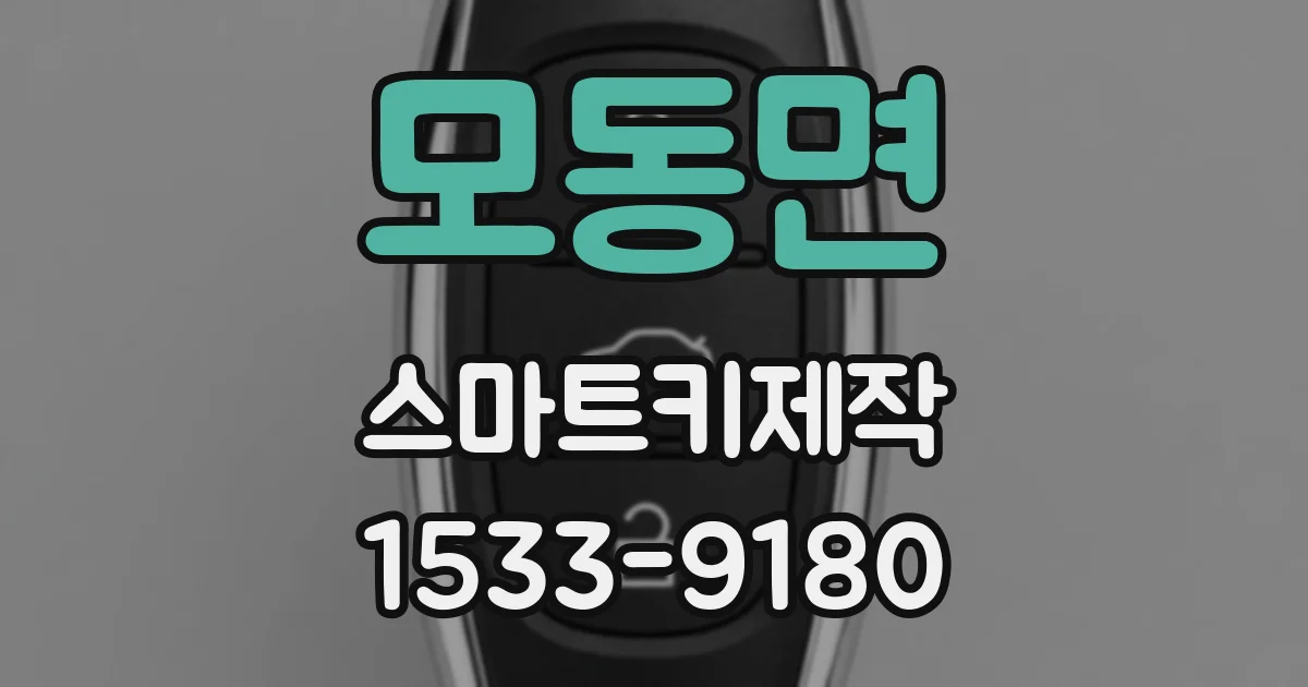 모동면 스마트키제작