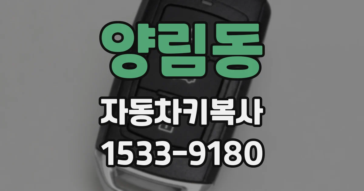 양림동 자동차키복사