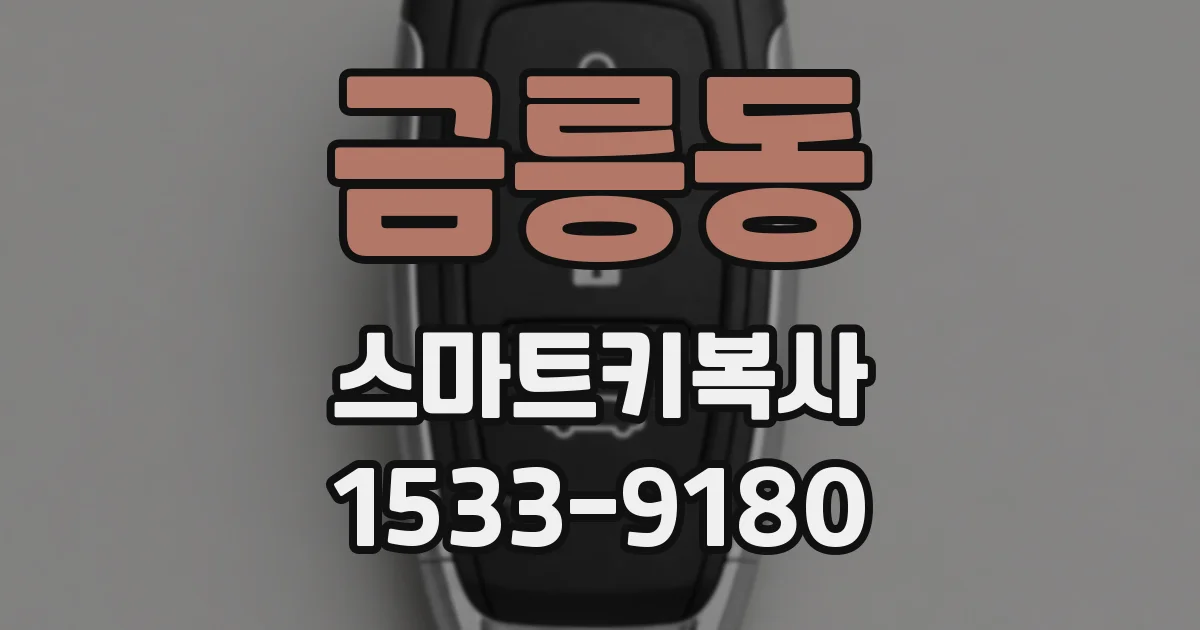 금릉동 스마트키복사
