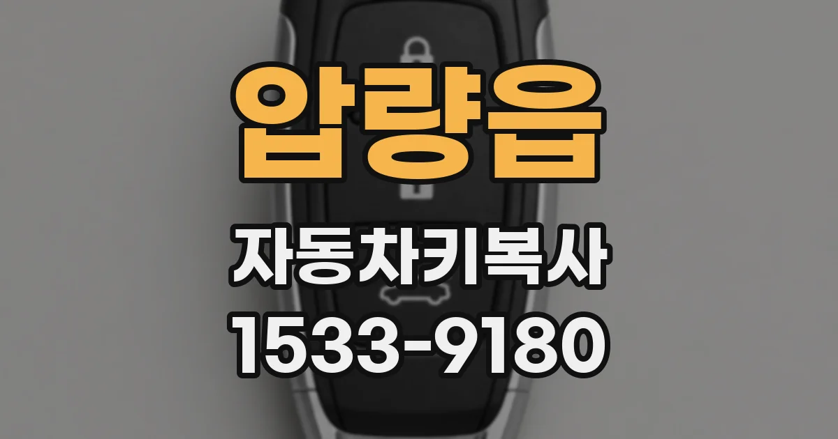압량읍 자동차키복사