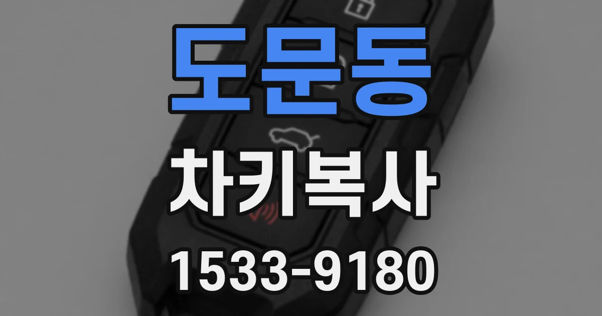 도문동 차키복사
