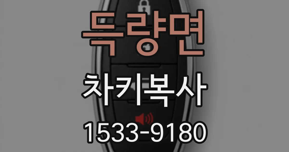 득량면 차키복사