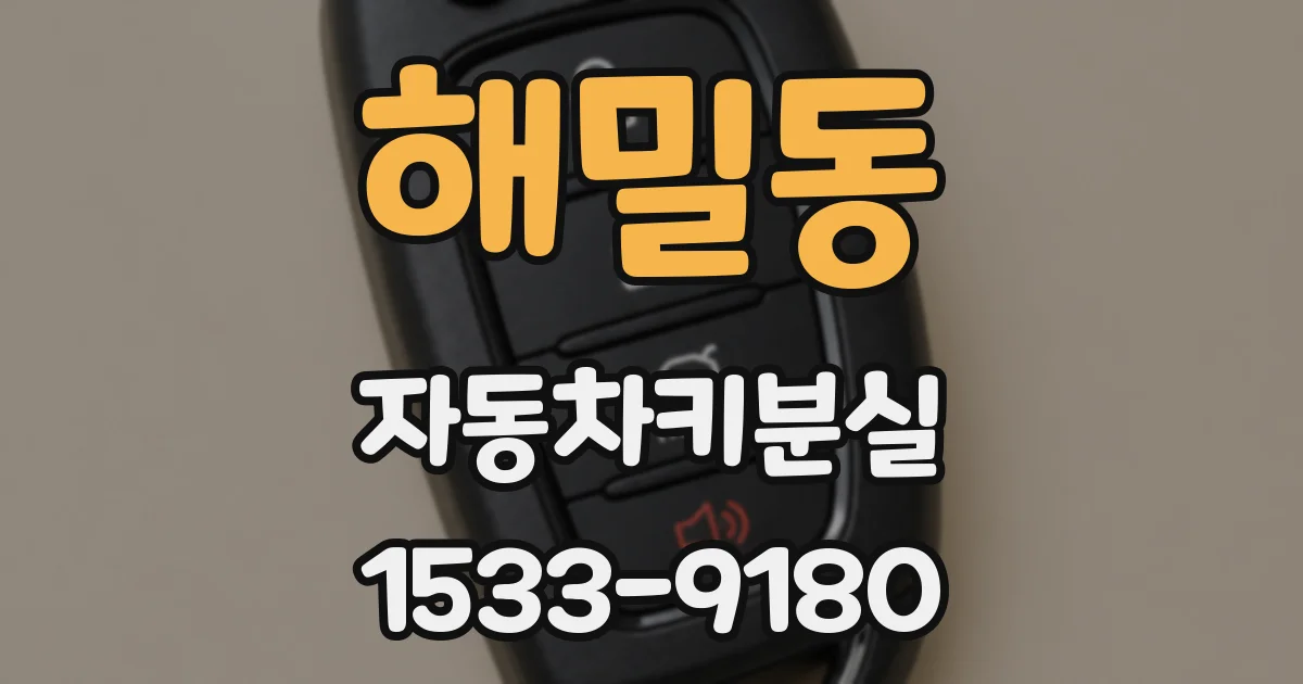 해밀동 자동차키분실
